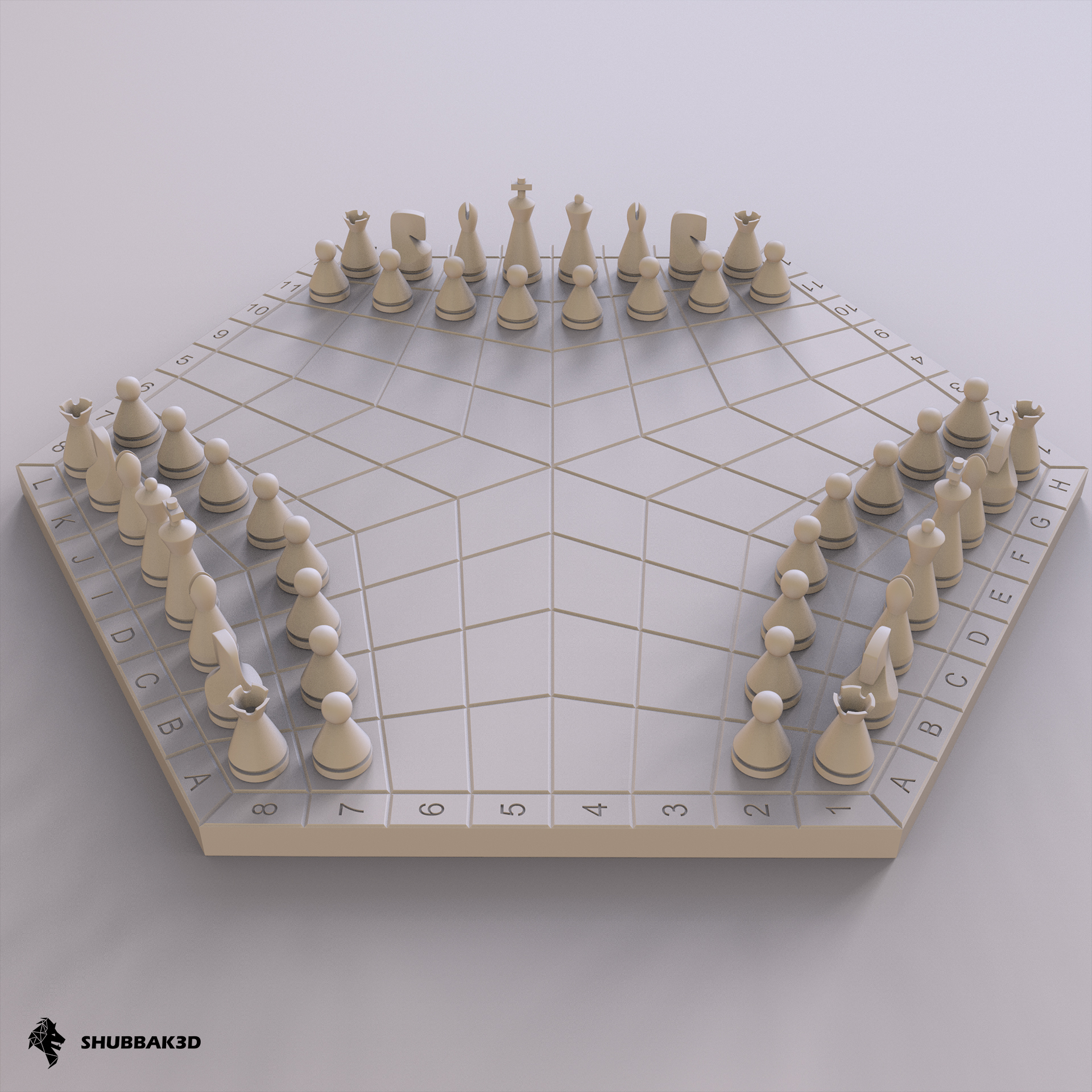 chess game 3D Model in Board Games 3DExport