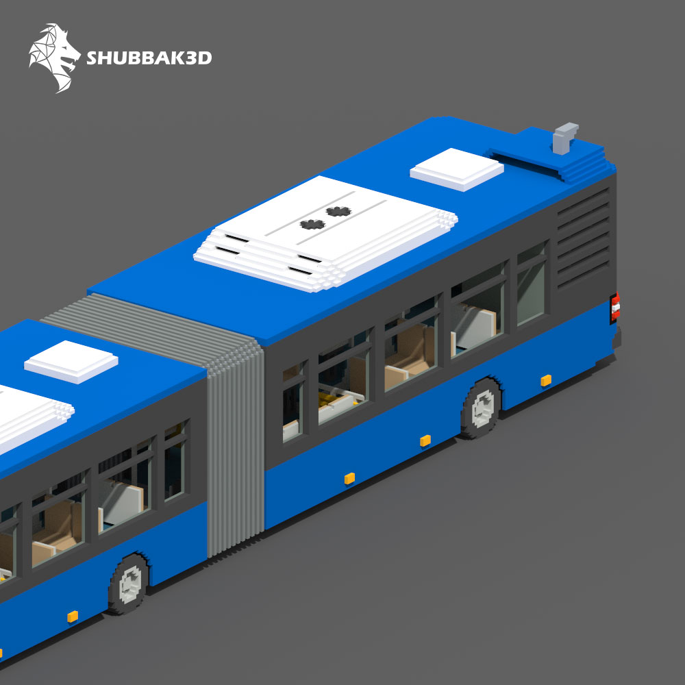 Lego articulated 2025 bus